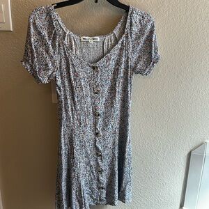 Wallflower Blue Floral Midi Dress